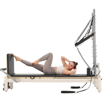 Vevor Pilates reformer s dvojitým odporem, boxem a deskou, nosnost 400 LBS