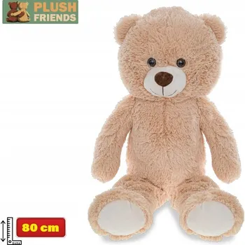 plyšák Plush Friends medvěd plyšový 80 cm světle hnědý