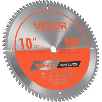 Pilový kotouč Vevor Pilový kotouč 254 mm, 80 zubů, 15.875 mm upínka na ocel a kovy
