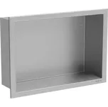 Mexen X-Wall-R výklenková polička s límcem 30 x 20 cm, inox - 1910302010 209762678