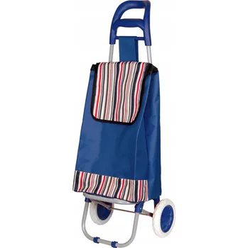 Nákupní taška SKLÁDACÍ NÁKUPNÍ VOZÍK ALU S TAŠKOU NA VELKÝCH KOLECH