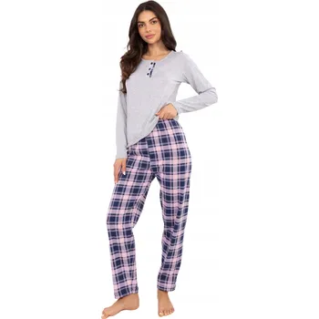 Dámské pyžamo Dámské bavlněné pyžamo dvoudílné s dlouhými kalhotami