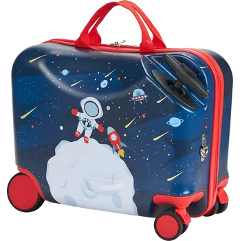 Vevor Jízdní dětský kufr 26 L, 18 in, kolečka, nastavitelný popruh, 3+