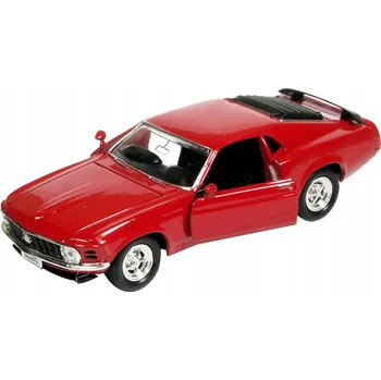 autíčko WELLY OLD TIMER 1970 FORD MUSTANG BOSS 302 ČERVENÝ 1:34 49767