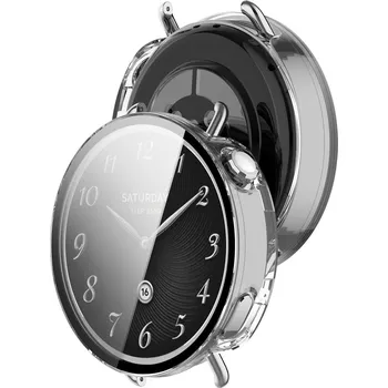 Pouzdro na mobilní telefon Pouzdro s vestavěným sklem Bizon pro Xiaomi Watch S4 41 mm, pouzdro na hodinky