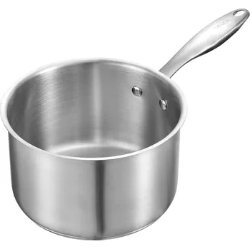 Pánev Vevor Hrnec 2.5 QT nerez s pařákem, poklicí, nepřilnavý, na indukci