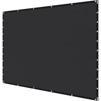 Zahrada Vevor Stínící plachta 10×10 ft, 140 gsm hdpe, nerezová oka, černá