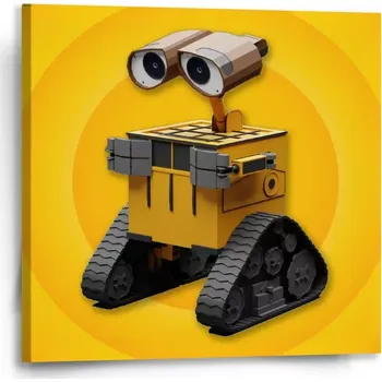 Obraz Sablio Obraz Wall-E robot Žlutý - 50x50 cm