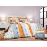 DADKA VRACOV Povlečení krep Ateliér oranžový 140x220, 70x90 cm 235106096