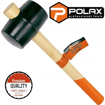 Kladivo GUMOVÁ KLADIVO S DŘEVĚNOU RUKOJETÍ 65MM 450G POLAX