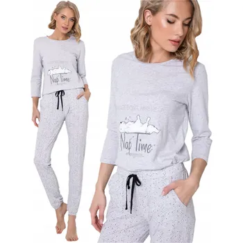 Dámské pyžamo Aruelle dámské pyžamo bavlna šedé, velikost XL