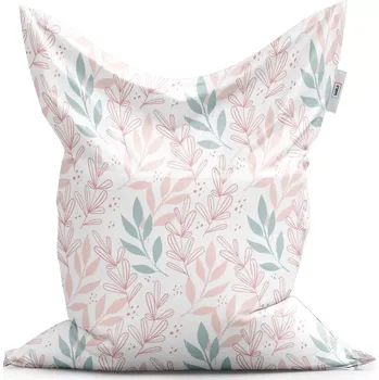 Sedací pytel Sablio Sedací vak Classic Růžové a modré lístky - 150x100 cm