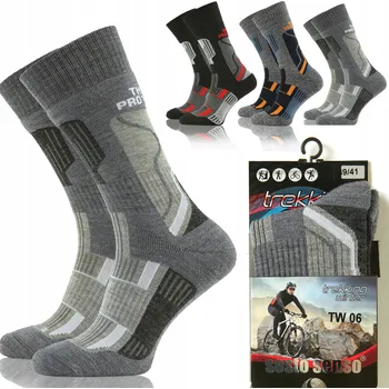 Pánské ponožky 3x Teplé trekové Ponožky TW06 Sesto Senso (univerzální)