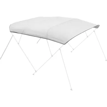 Markýza Vevor Bimini plachta na člun 600D vodotěsná 96"×(91"-96") šedá s vakem