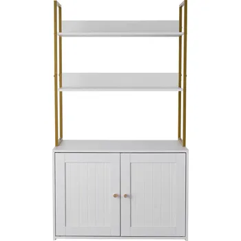 Toaleta pro kočku Vevor Skříňka na kočičí toaletu 70 cm, kovové nohy, 2 police, vodotěsná