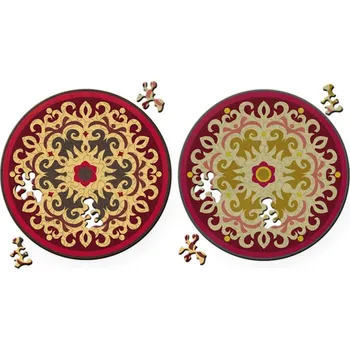 Puzzle CURIOSI Oboustranné dřevěné puzzle Double: Růže 88 dílků