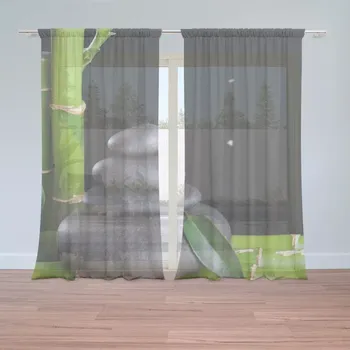 Záclona Sablio Záclony Bambus a kameny: 2ks 150x250cm