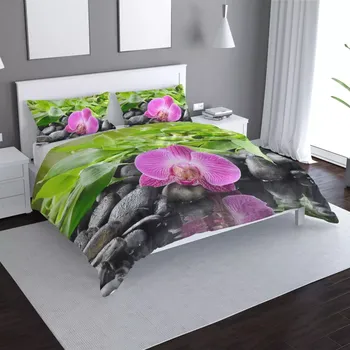 Povlečení Sablio Povlečení Růžová orchidej - 140x220 / 90x70