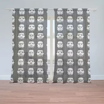 Záclona Sablio Záclony Star Wars Stormtrooper Pattern: 2ks 150x250cm