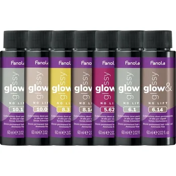 Fanola Glow & Glossy No Lift olejová barva na vlasy 60 ml Odstín barvy: 6.1