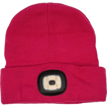 Čepice Čepice s LED svítilnou - růžová XTLINE