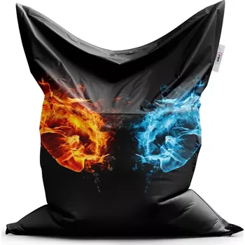Sedací pytel Sablio Sedací vak Classic Ohnivé pěsti - 150x100 cm