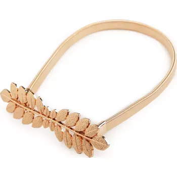 Příslušenství pro záclonu a závěs Sablio Kovová spona na závěsy - listy - zlatá