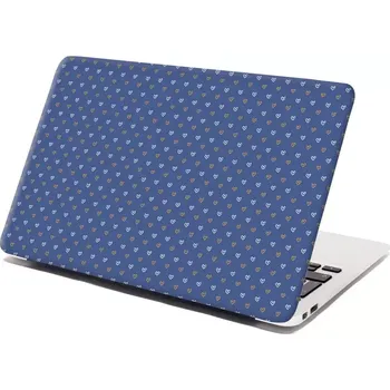 samolepka Sablio Samolepka na notebook Srdíčka na modré - 29x20 cm