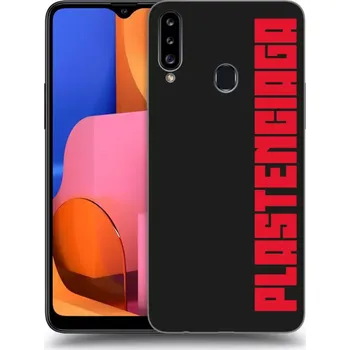 Pouzdro na mobilní telefon Picasee silikonový černý obal pro Samsung Galaxy A20s - Plastenciaga