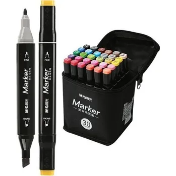 Oboustranné fixy M&G - Marker - 30 ks v tašce - 090516