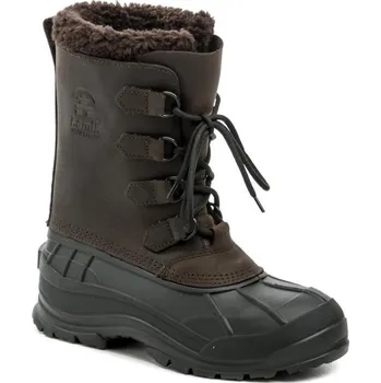 Pánská zimní obuv Kamik Alborg GAU hnědé pánské zimní boty EU 45 + DÁREK + Doprava ZDARMA