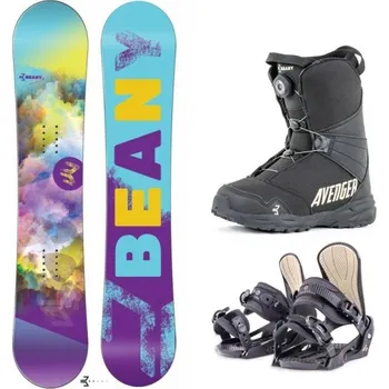 Snowboard Beany Meadow dívčí snowboard + Beany Junior vázání + Beany Avenger BS boty 125 cm + S - EU 36-38 + DÁREK + Doprava ZDARMA