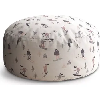 Taburet Sablio Taburet Circle Lyžaři: 38x48 cm