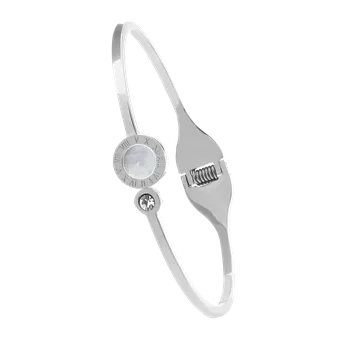 Náramek Dámský náramek z chirurgické oceli | Elegantní design | Snadné zapínání | Ověřeno 1000+ zákazníky | Náramek pro ženy | Dámské šperky | ROMERO chirurgická ocel, římská čísla