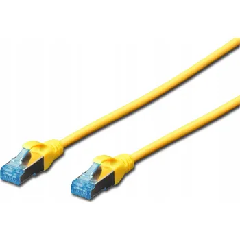 Síťový kabel DIGITUS patch kabel Cat5E, SF/UTP - 0,5m, žlutý DK-1531-005/Y