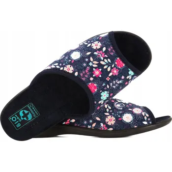 Dámská obuv ADANEX 29845 TEXTILNÍ DOMÁCÍ DÁMSKÉ PANTOFLE PANTOFLE SANDÁLE BIO PU Námořnická Modrá 38