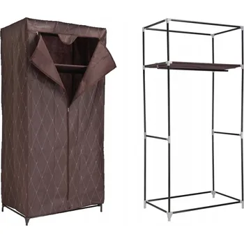 Šatní skříň SKŘÍŇ TEXTILNÍ LÁTKOVÁ SKLÁDACÍ ŠATNA ORGANIZÉR VĚŠÁK