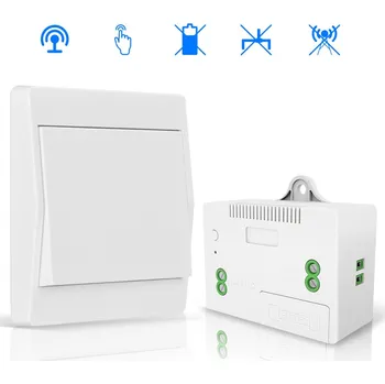 vypínač BEZDRÁTOVÝ NÁSTĚNNÝ VYPÍNAČ - 1x Jednoduchý vypínač s 1 přijímačem