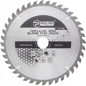 Pilový kotouč Kotoučová pila na dřevo 230 x 30,0/25,4 mm, 40 zubů Polax