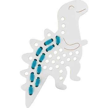 Dřevěná hračka Dřevěná Montessori provlékačka Dino Alex