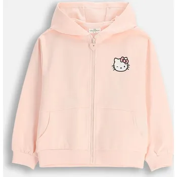 Dívčí mikina Dětská Mikina Rozepínací HELLO KITTY Dívčí Růžová 092 Coccodrillo ZC5