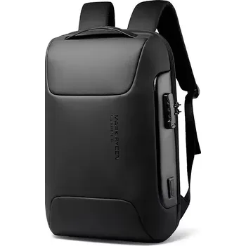 Městský batoh Mark Ryden batoh s USB + zámek Irmantas Černý 21L