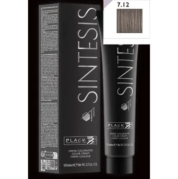 Barva na vlasy Black Sintesis Color Creme New 7.12 - Krémová barva na vlasy 100 ml