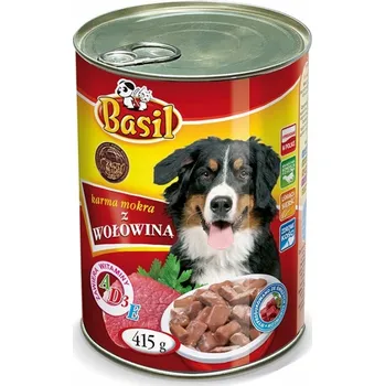 Krmivo pro psa Mokré Krmivo pro psy s hovězím masem Basil 415 g