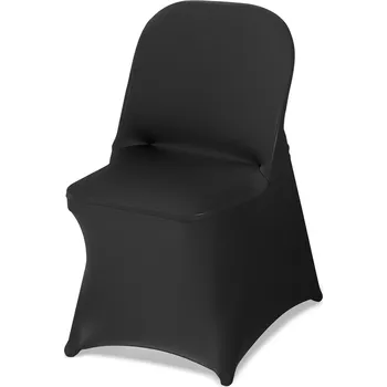 Potah na židli Vevor Elastické potahy židlí 150ks černé spandex 17.72×18.11×30.31 inch