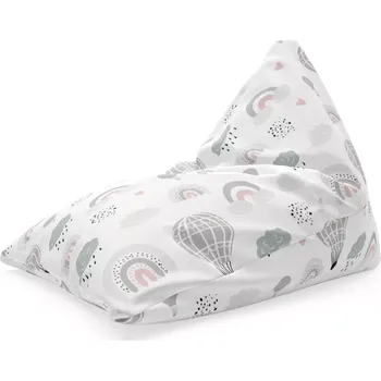 Sedací pytel Sablio Sedací vak Triangl Malované horkovzdušné balony: 120 x 100 x 100 cm