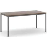 Jídelní stůl, 160x80 cm, tmavě šedá podnož, ořech 152322815