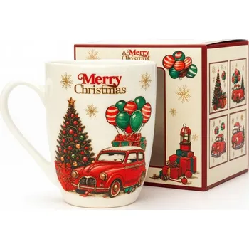 Sklenice Flamenco Mystique VÁNOČNÍ HRNEK v ozdobné krabičce 350 ml KB32WZ4