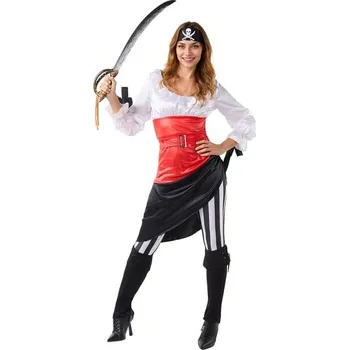 Karnevalový kostým Funiglobal - Kostým dobrodružný pirát pro ženy - M