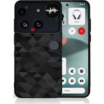 Příslušenství pro tablet VSECHNONAMOBIL 128421 MY ART Ochranný kryt pro Nothing Phone (3) BLACK TROJÚHELNÍKY (232)